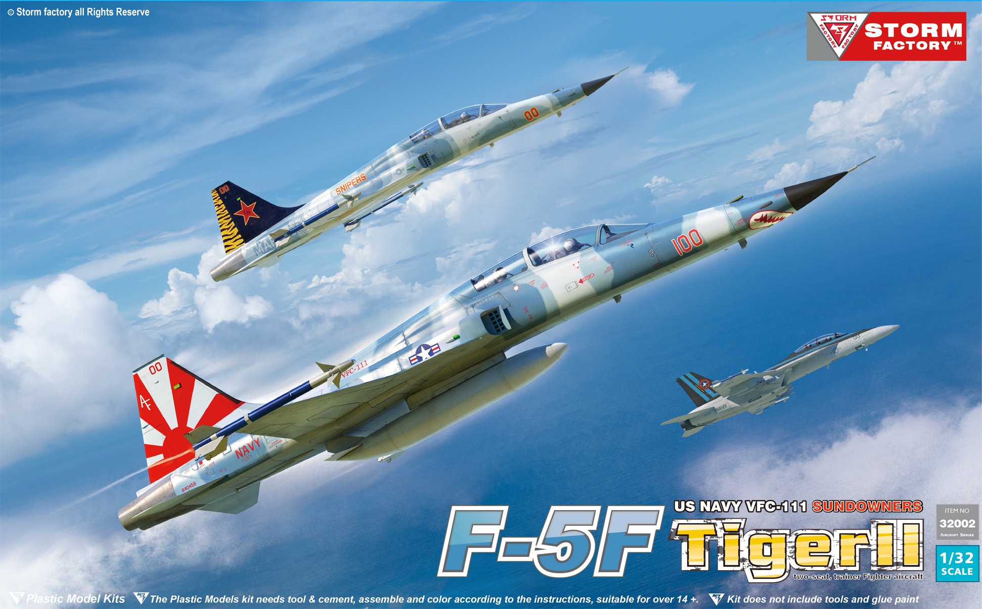 1/32 F-5F タイガーⅡ 複座練習戦闘機 米海軍 VFC?111 & 米海兵隊 VMFT-401
