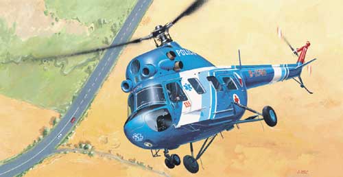 1/48　ミル Mi-2 ヘリコプターポリスタイプ（スナップキット）
