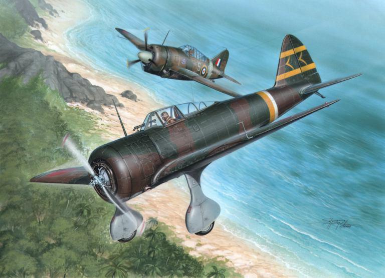 1/32　九七式戦陸軍戦闘機NakajimaKi27太平洋戦争 - ウインドウを閉じる