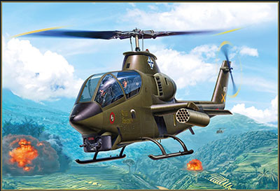 【予約する】　1/32　米・ベルAH-1Gコブラ戦闘ヘリ・ベトナム戦・初期尾部タイプ・ハイテク
