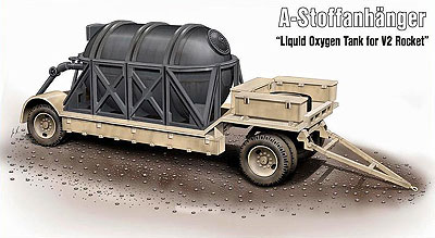 1/72 V2 ミサイル用A-Stoffタンクとトレーラー 1/72 V2 ミサイル用A-Stoffタンクとトレーラー