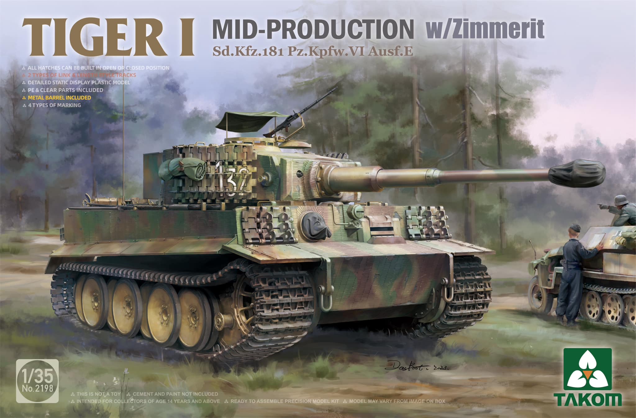 1/35 Sd.Kfz.181 Pz.Kpfw.Ⅵ タイガーⅠ 中期型 w/ツィンメリットコーティング