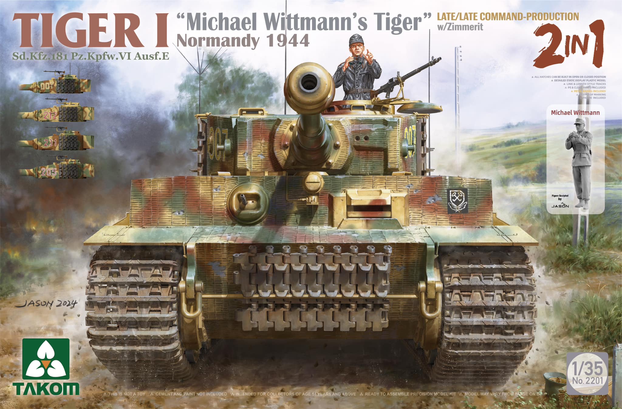 【予約する】　1/35 Sd.Kfz.181 Pz.Kpfw.Ⅵ Ausf.E タイガーⅠ 後期型/後期型指揮車 w/ツィンメリ