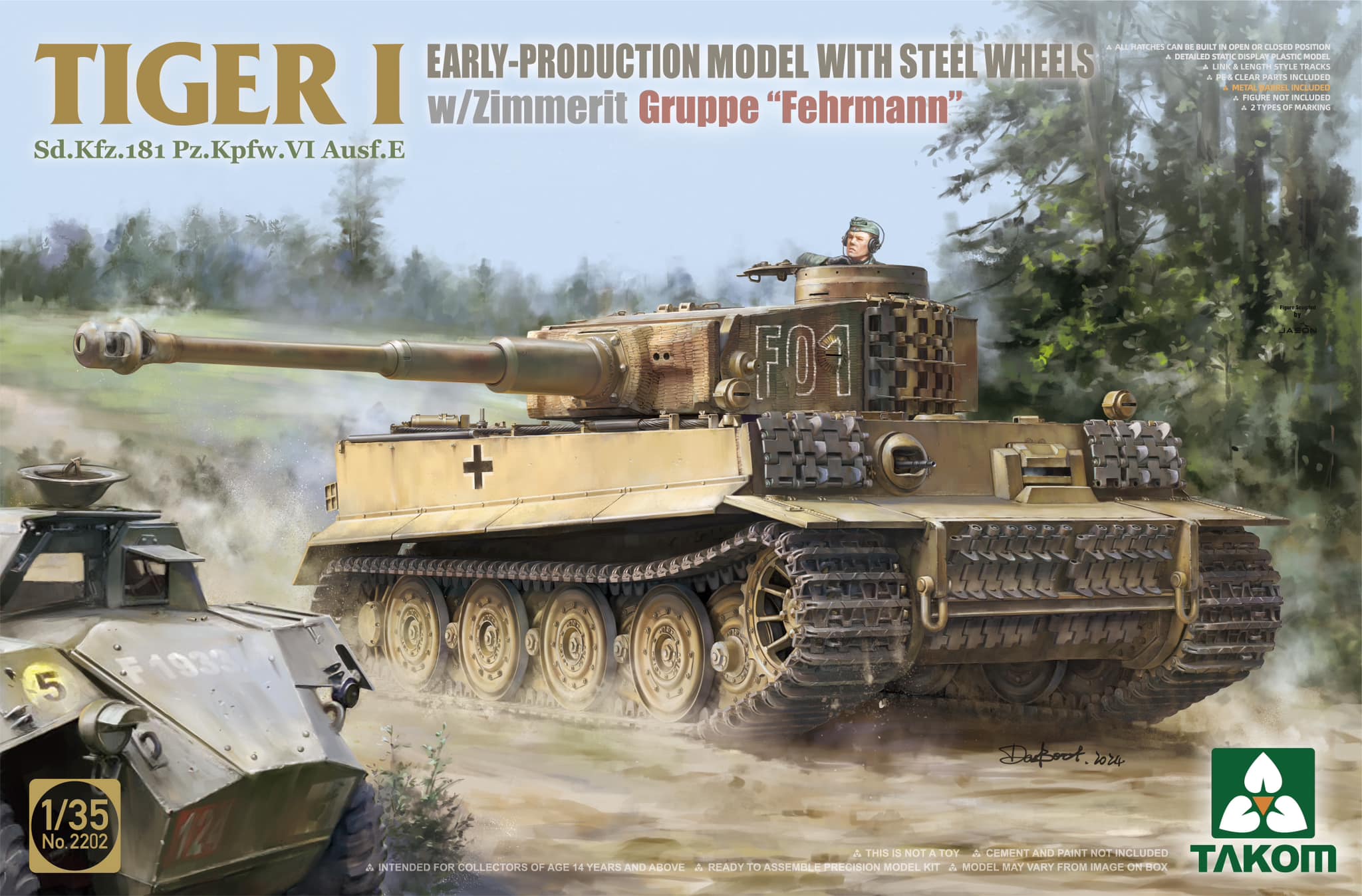 【予約する】　1/35 Sd.Kfz.181 Pz.Kpfw.Ⅵ Ausf.E タイガーⅠ 初期型w/スチールホイール & ツィ
