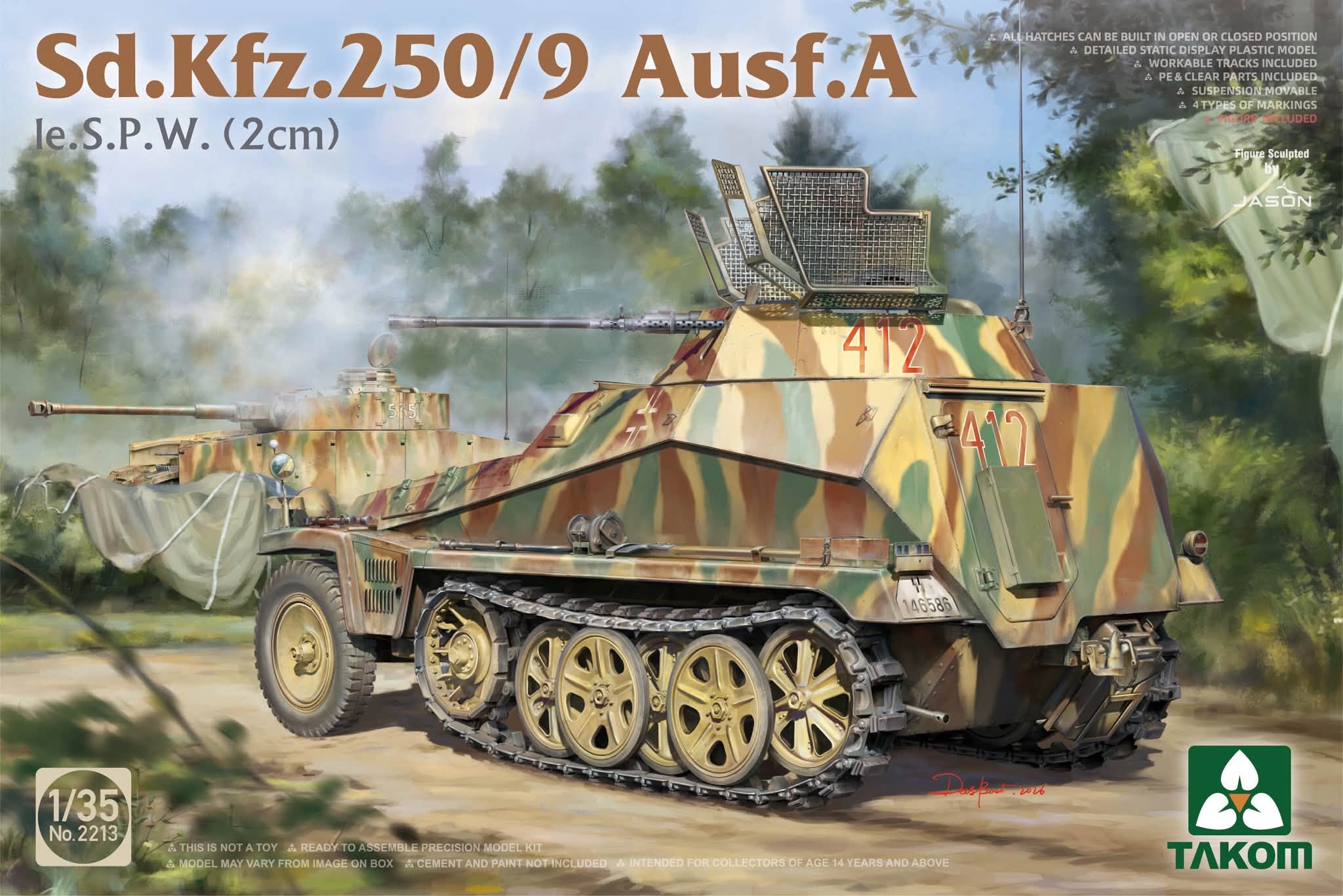 【予約する】 1/35 Sd.Kfz.250/9 A型 Ie.S.P.W. (2cm) 【予約する】 1/35 Sd.Kfz.250/9 A型 Ie.S.P.W. (2cm)