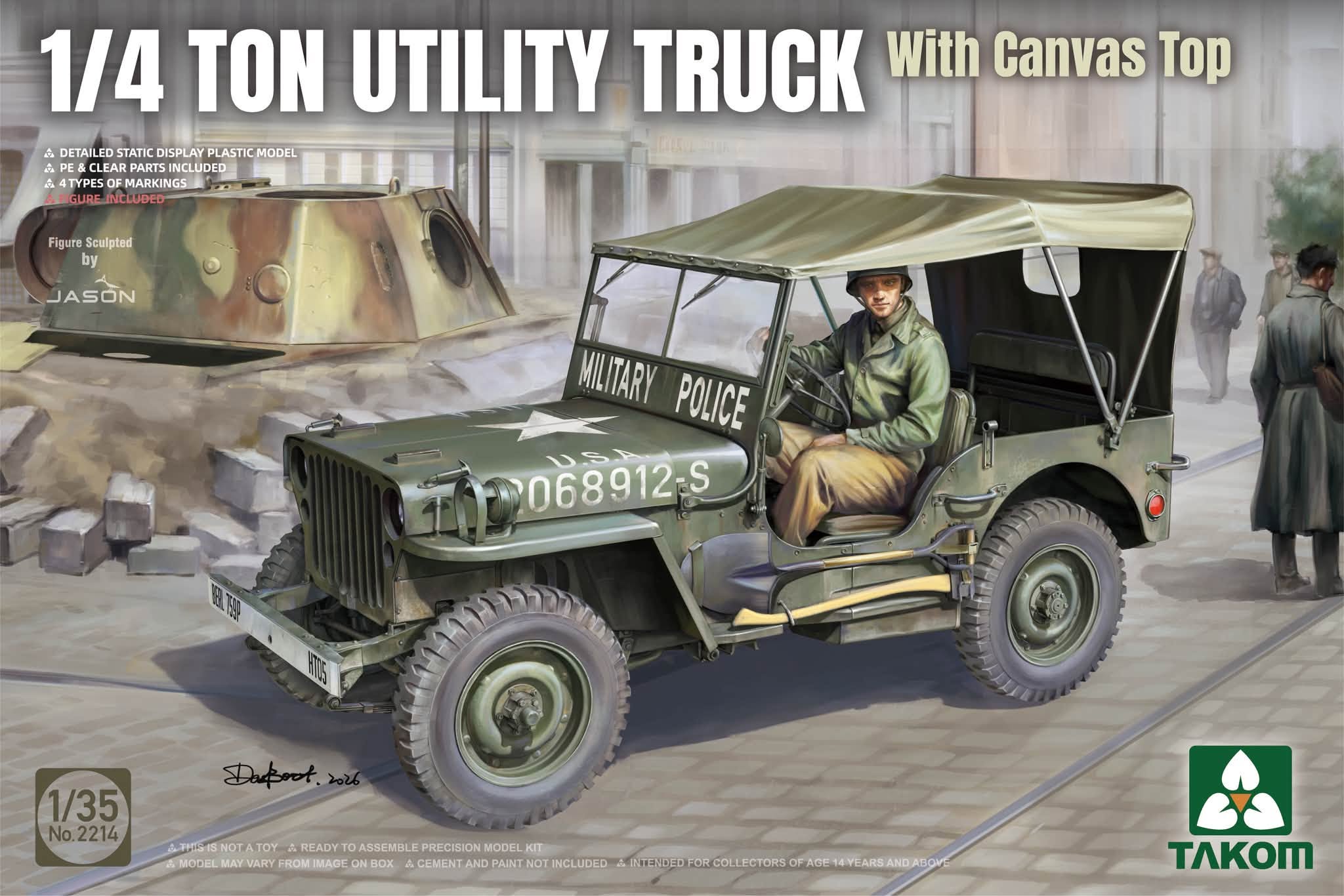 【予約する】 1/35 米陸軍 1/4トン ユーティリティ トラックw/キャンバストップ 【予約する】 1/35 米陸軍 1/4トン ユーティリティ トラックw/キャンバストップ