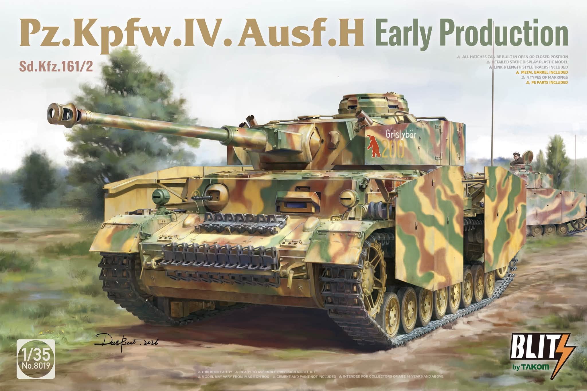 1/35 Sd.kfz.161/2 IV号戦車H型 前期型 1/35 Sd.kfz.161/2 IV号戦車H型 前期型