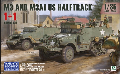 【予約する】 1/35 米軍 M3 & M3A1 ハーフトラック 1 + 1 コンボキット 【予約する】 1/35 米軍 M3 & M3A1 ハーフトラック 1 + 1 コンボキット
