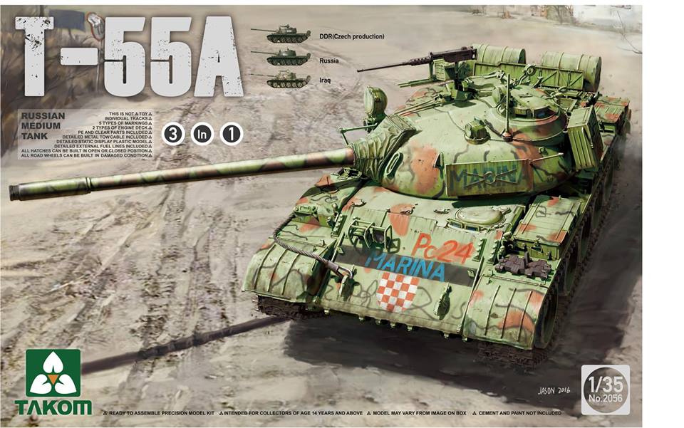 1/35 ロシア軍 T−55A 中戦車 3 in 1