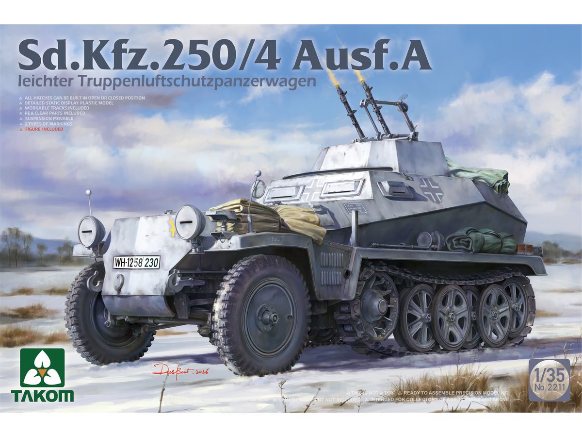 1/35 Sd.Kfz.250/4 A型 軽対空装甲兵員輸送車 1/35 Sd.Kfz.250/4 A型 軽対空装甲兵員輸送車