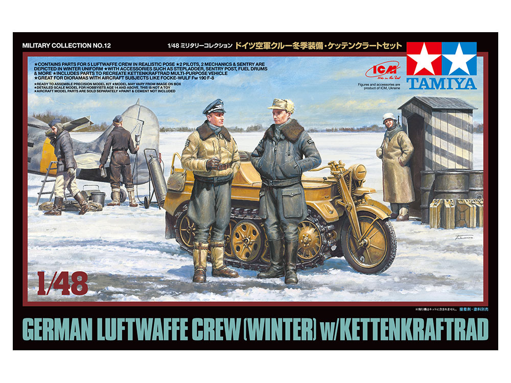 1/48 ドイツ空軍クルー冬季装備・ケッテンクラートセット