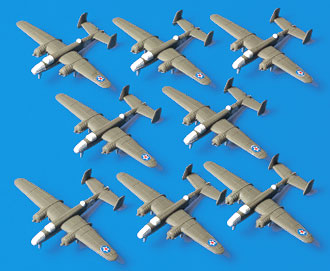 1/700　B-25ミッチェル （ホーネット搭載機） 16機セット