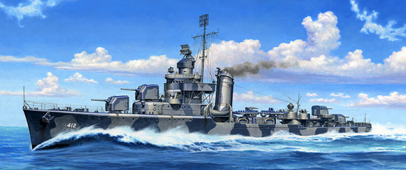 1/700　アメリカ海軍駆逐艦 DD412 ハムマン - ウインドウを閉じる