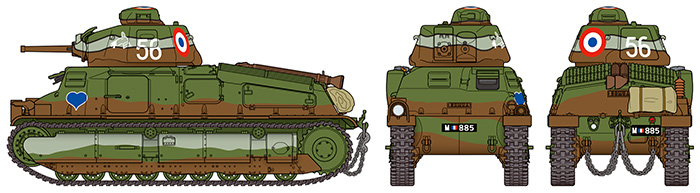 1/35 フランス中戦車 ソミュア S35