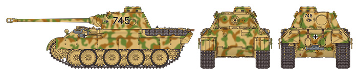 1/35 ドイツ中戦車 パンサーD型