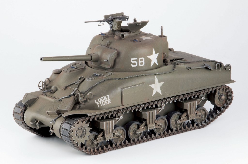 1/35 アメリカ中戦車M4A1 チークアーマー砲塔 ”ラッキータイガー”