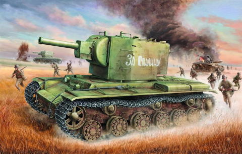 1/35 ソビエト軍 KV-2重戦車 1/35 ソビエト軍 KV-2重戦車
