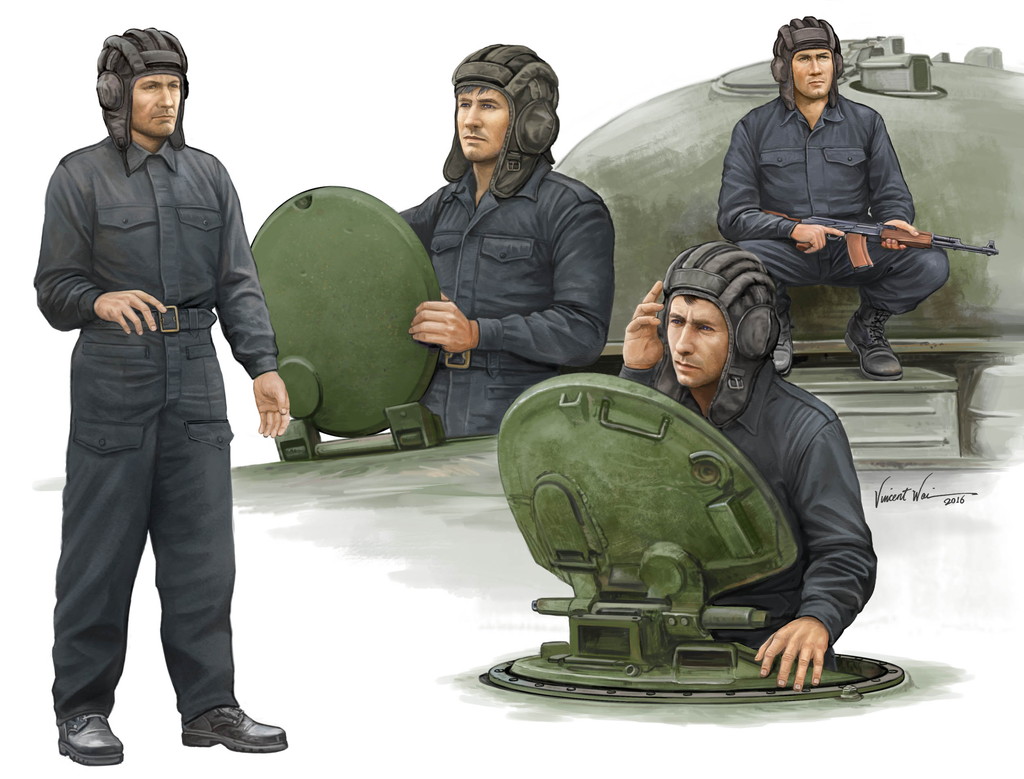 1/35 ソビエト戦車兵4体セット [00435] - 2,200円 : ホビーショップ サニー, 下北沢にあるプラモデルとTOYのお店です。