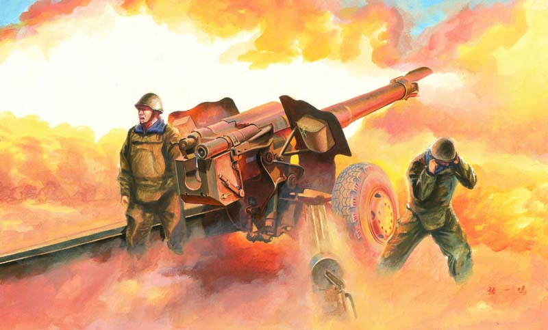 1/35 ソビエト軍 122mmカノン砲 D-74