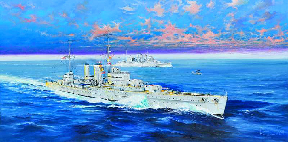 【予約する】 1/350 イギリス海軍 重巡洋艦 HMS エクセター 【予約する】 1/350 イギリス海軍 重巡洋艦 HMS エクセター
