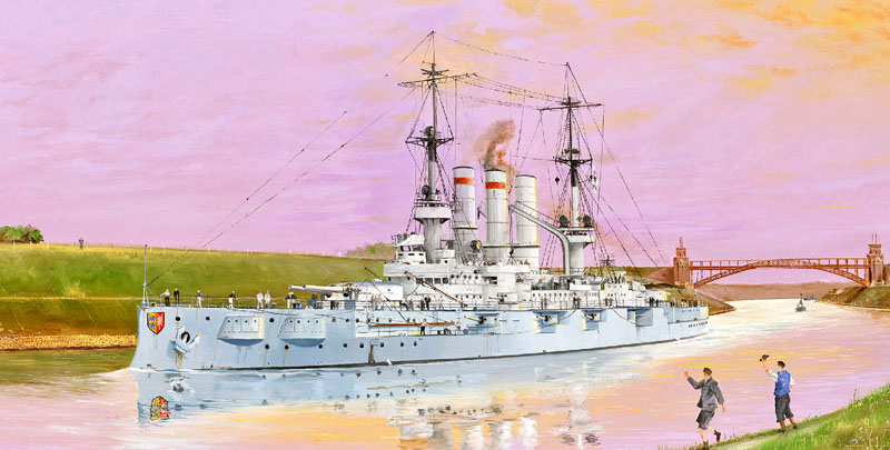 1/350 ドイツ海軍 戦艦 シュレスヴィヒ・ホルシュタイン 1908