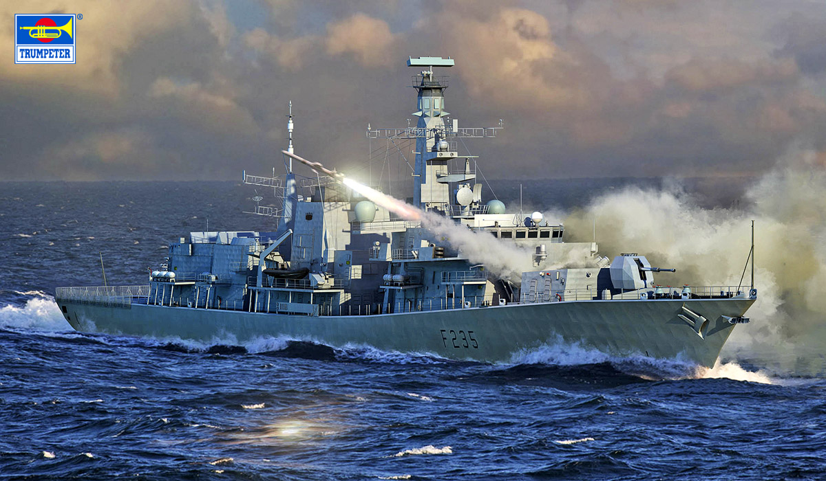 【予約する】　1/700 イギリス海軍 23型フリゲート HMS モンマス(F235)