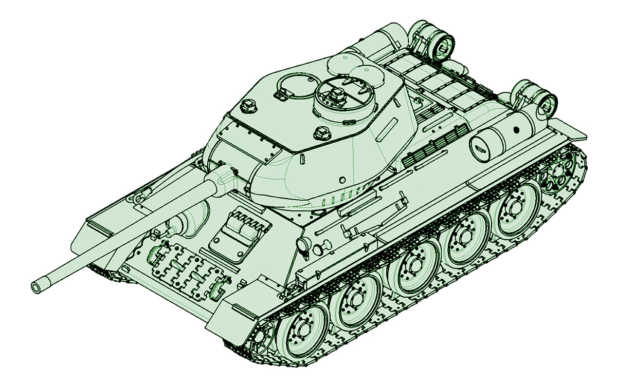 【予約する】 1/72 ソビエト軍 T-34/85 【予約する】 1/72 ソビエト軍 T-34/85
