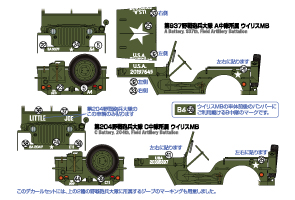 1/35 アメリカ 155mm自走砲 M40ビッグショットデカールセット(＋紙製レーションカートン入り)