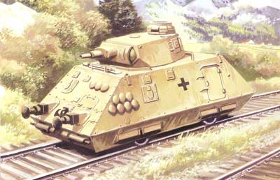 1/72　独・III号戦車砲塔搭載ドライジーネ装甲トロッコ