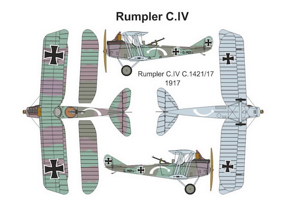 1/144　ルンプラー C.IV 2機セット Rumpler C.IV (double set)