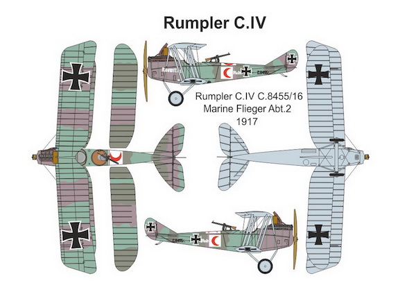 1/144　ルンプラー C.IV 2機セット Rumpler C.IV (double set) - ウインドウを閉じる