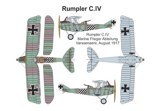 1/144　ルンプラー C.IV 2機セット Rumpler C.IV (double set)