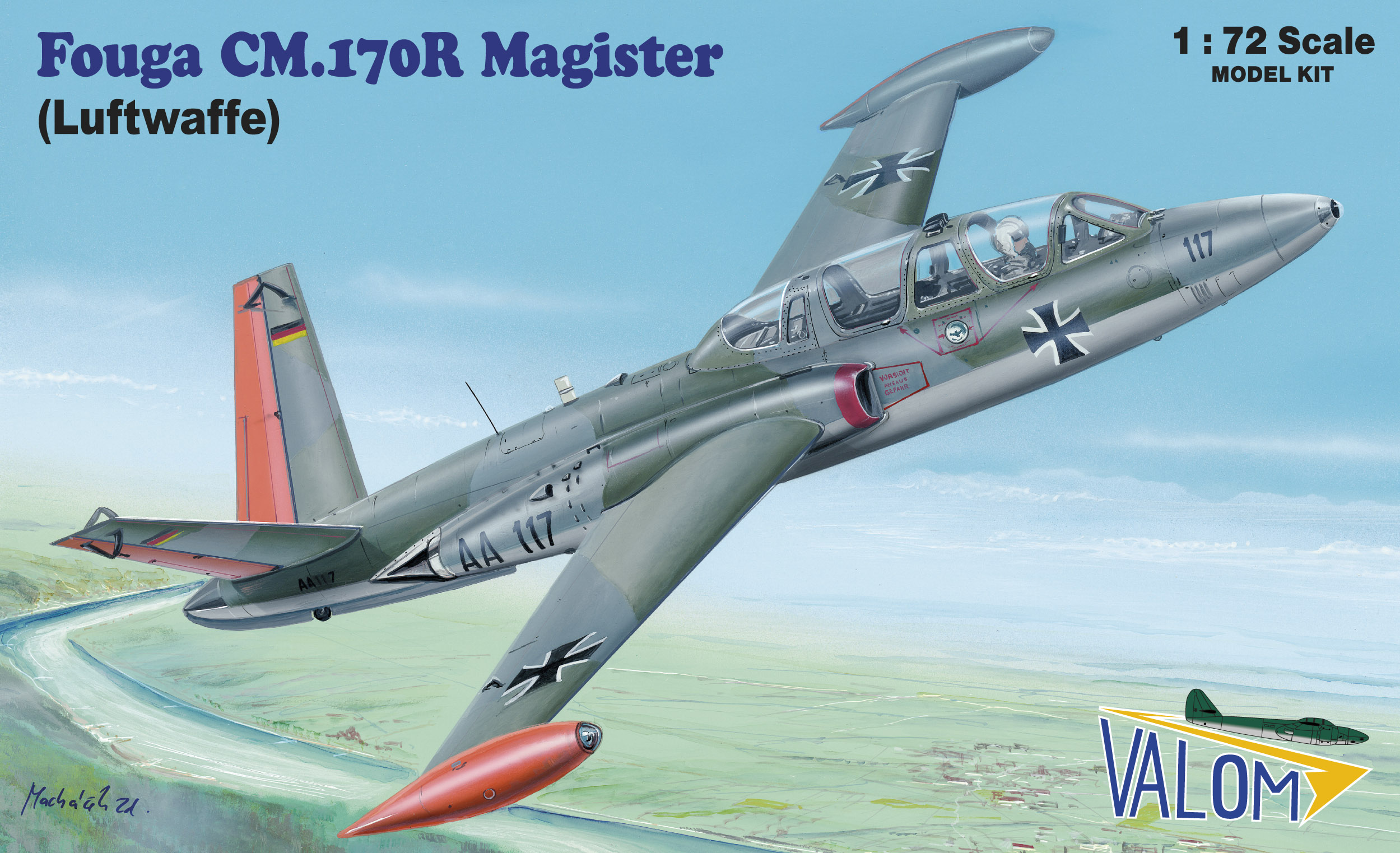 1/72　フーガ CM.170R マジステール (ドイツ空軍 ) - ウインドウを閉じる
