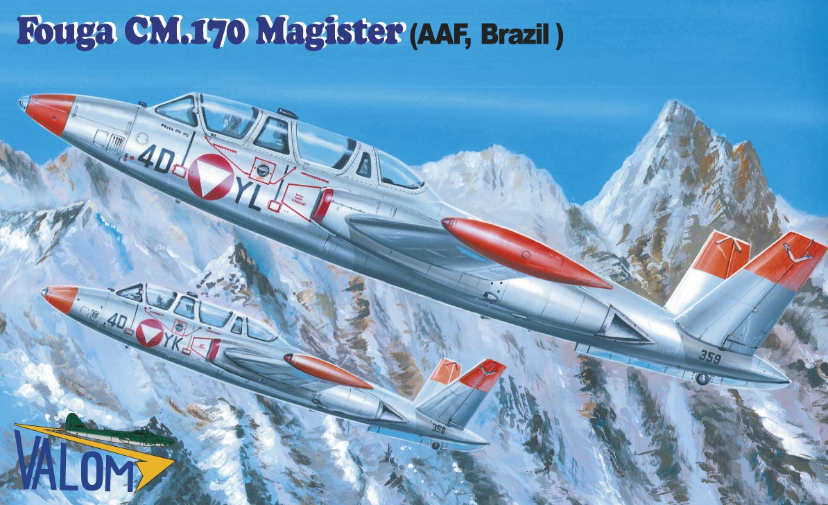 1/72　フーガ CM.170 マジステール (AAF and Brazil marking)