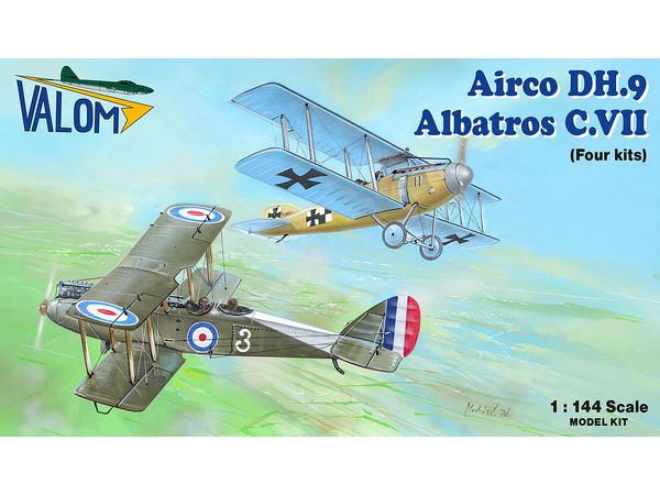 1/144 エアコ DH.9 vs. アルバトロスC.VII クアトロコンボ (4キット入) 1/144 エアコ DH.9 vs. アルバトロスC.VII クアトロコンボ (4キット入)