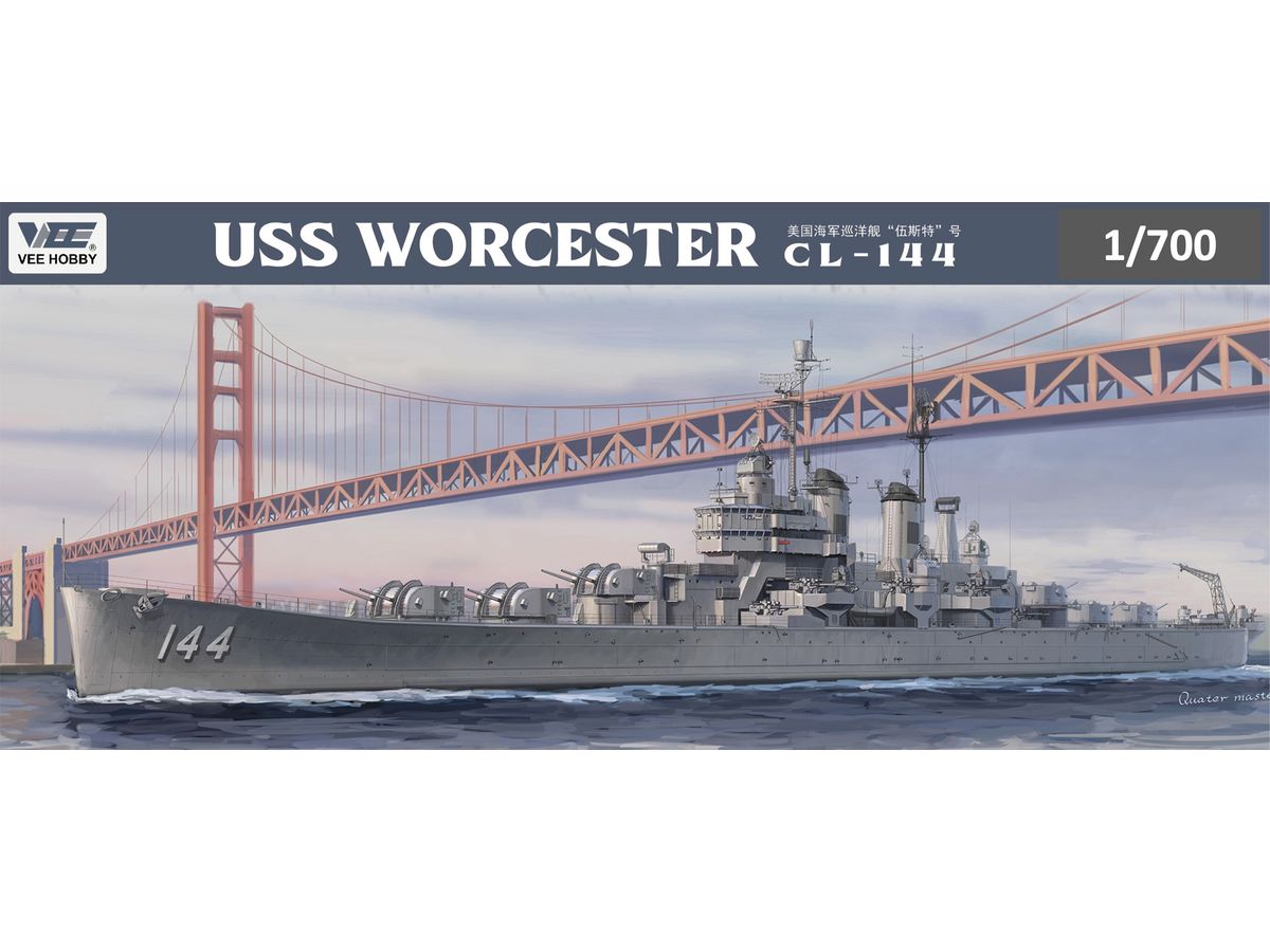 【予約する】　1/700 米海軍 軽巡洋艦 USSウースター CL-144 ｢通常版｣