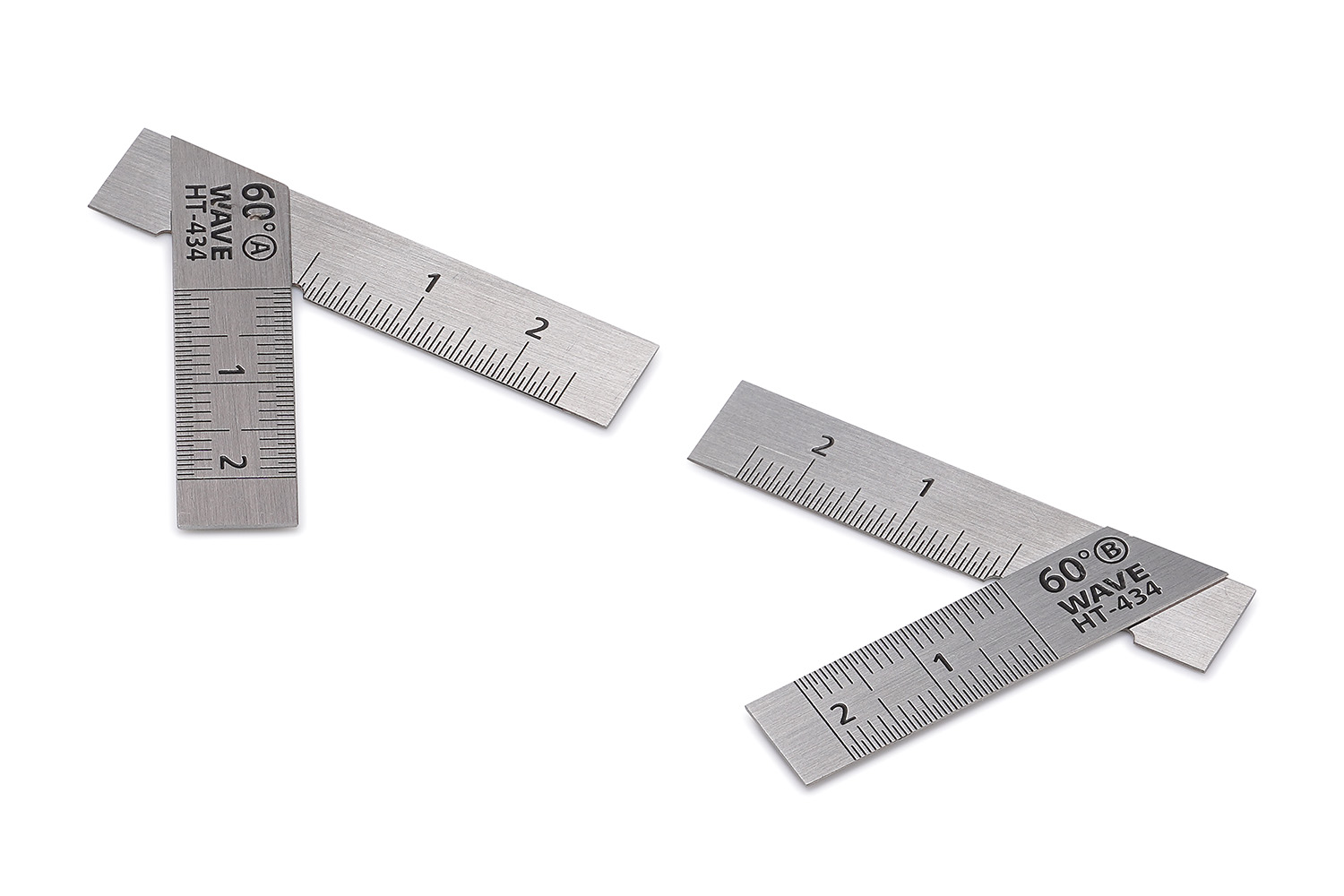 HGステンレスT定規【ショートタイプ】2枚組/60° HGステンレスT定規【ショートタイプ】2枚組/60°