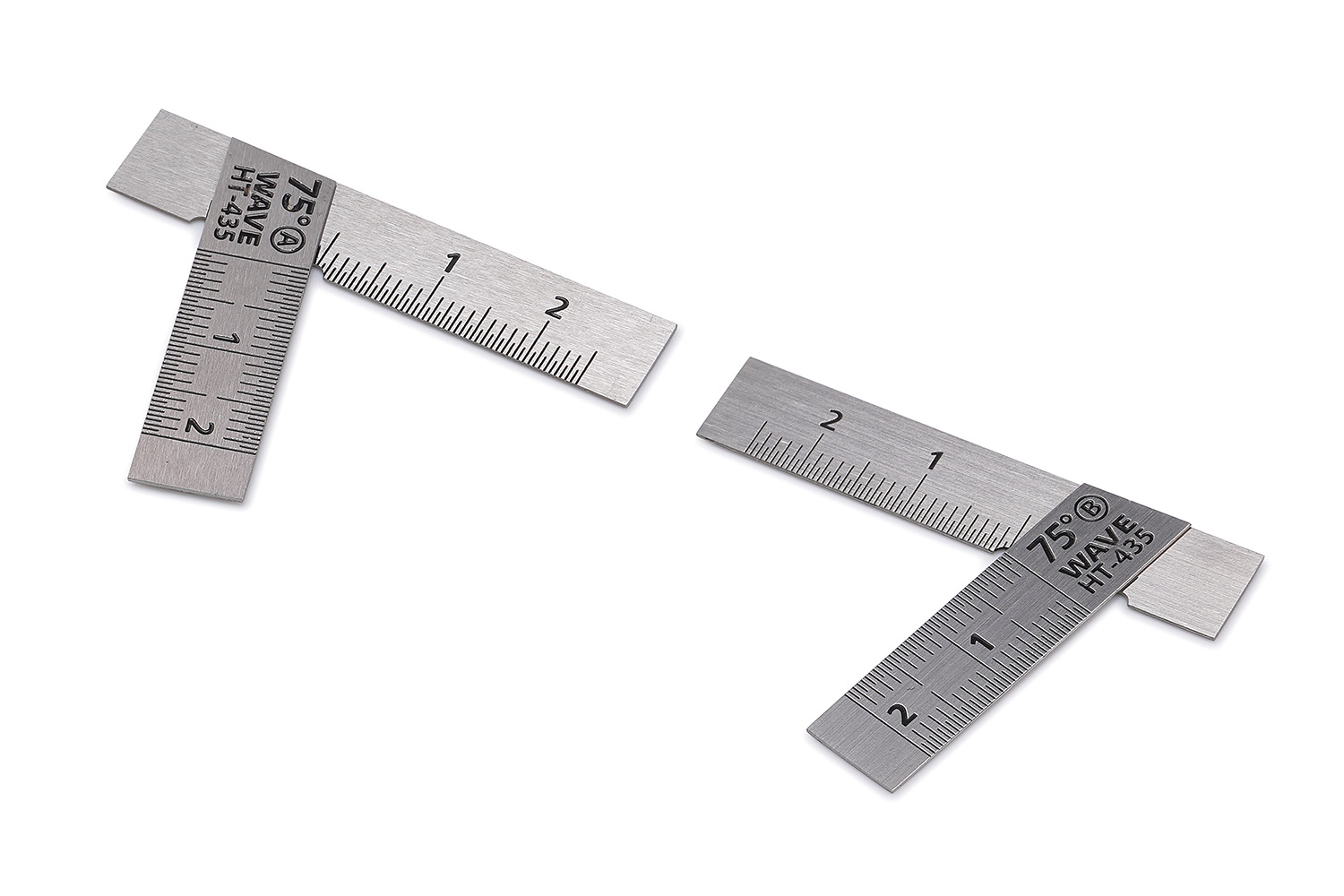 HGステンレスT定規【ショートタイプ】2枚組/75° HGステンレスT定規【ショートタイプ】2枚組/75°