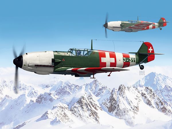 1/48 Bf109E-3a "スイス"