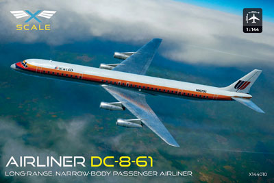 【予約する】 1/144 ダグラスDC-8-61中距離ジェット旅客機・ユナイテッド航空   【予約する】 1/144 ダグラスDC-8-61中距離ジェット旅客機・ユナイテッド航空
