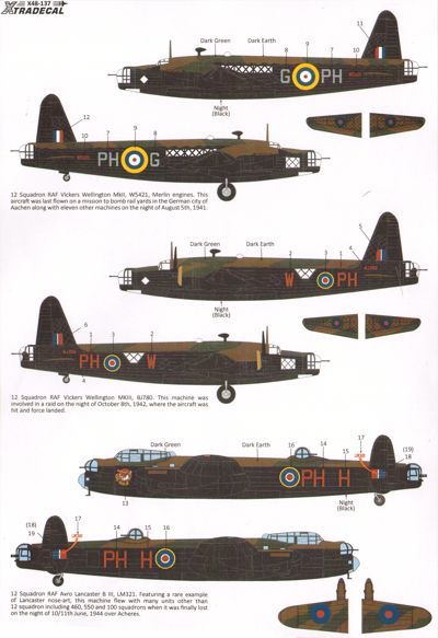 1/48　12 Sqn History to 2014 (6) Vickers Wellington Mk.II W5421 P
