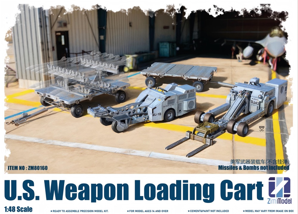 1/48 U.S. ウェポン ローディング カート 1/48 U.S. ウェポン ローディング カート