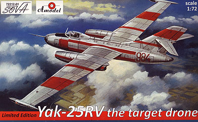 1/72　ヤコブレフYak-25RV-II標的機ｽﾍﾟｼｬﾙﾃﾞｶｰﾙ限定版
