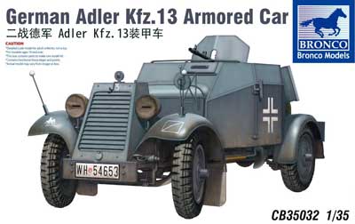 1/35　独・アドラーKfz.13軽4輪装甲自動車MG機銃搭載型