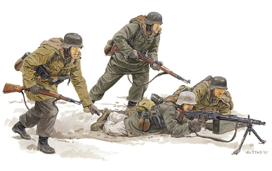 1/35 WW.II ドイツ武装親衛隊 装甲擲弾兵（冬季装備） ヴィーキング師団 東部戦線 1943-1945