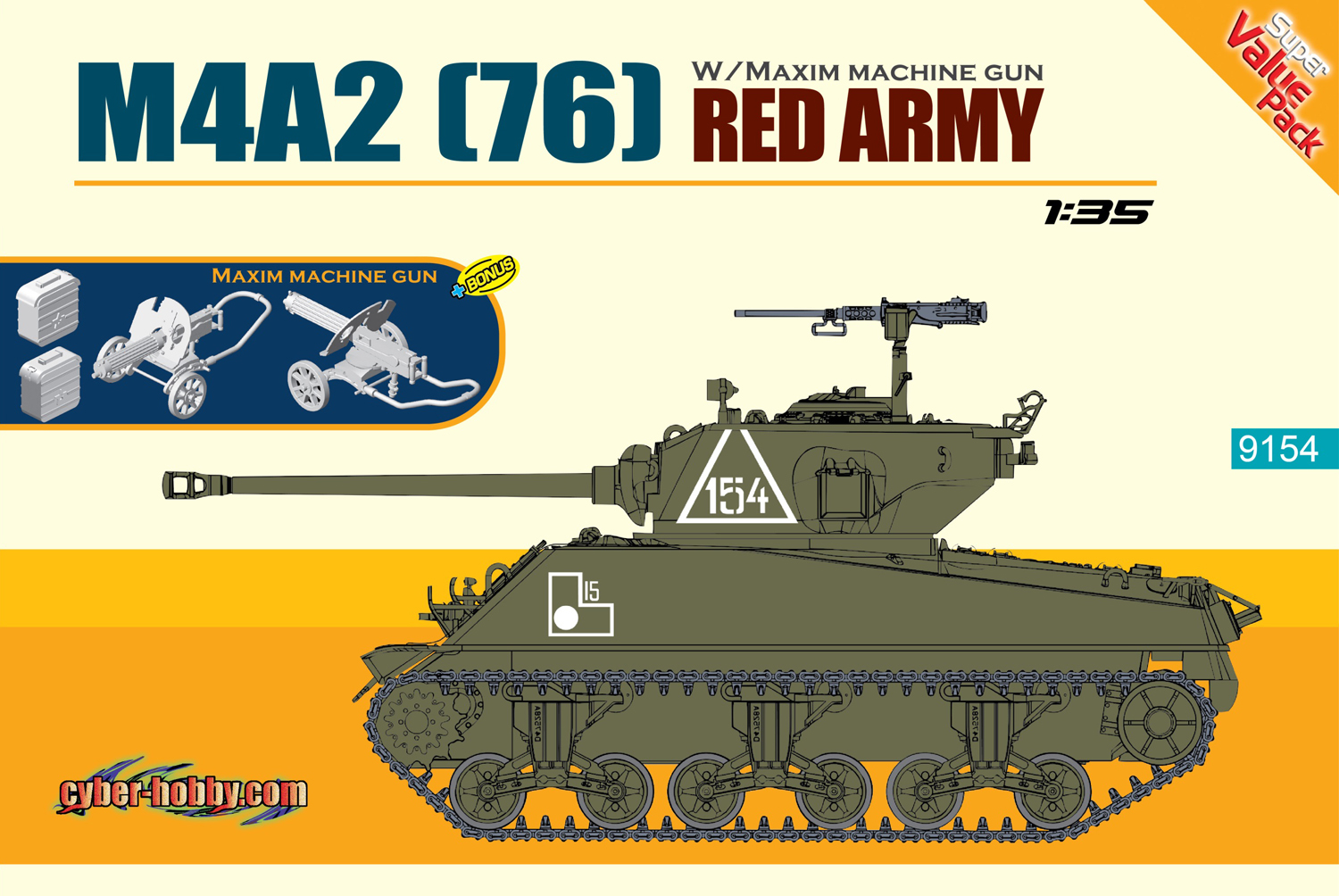 1/35 WW.II ソビエト軍 M4A2(76)シャーマン レッドアーミー
