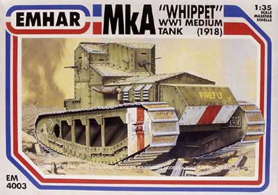 1/35　英・マークA 中戦車ホイペット WW-I