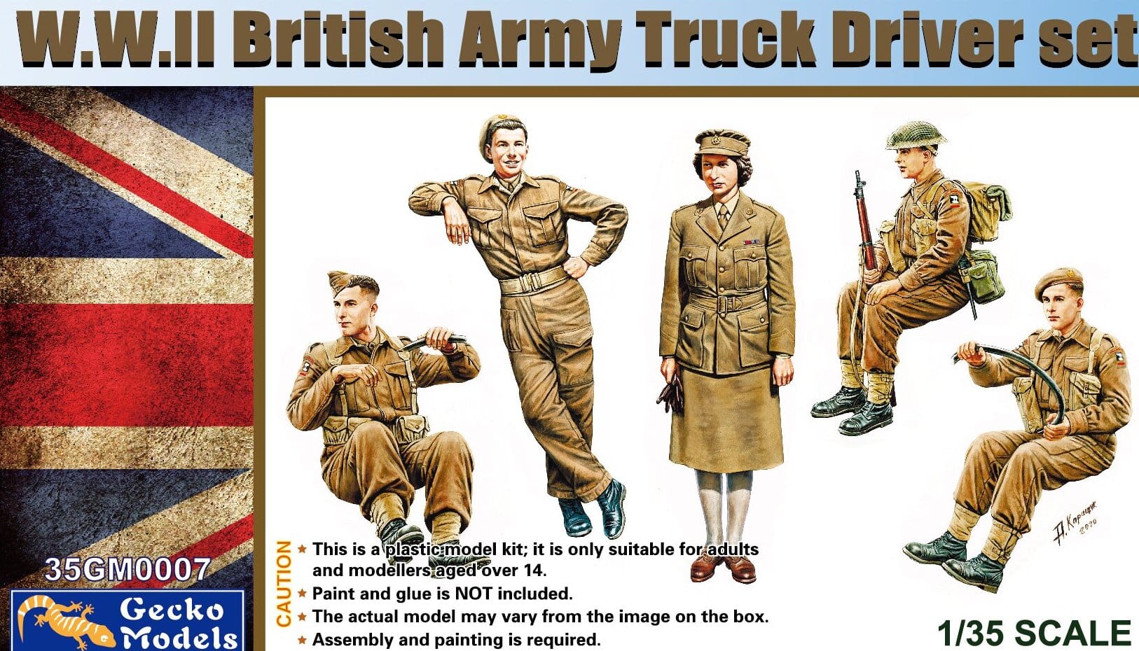 【予約する】　1/35 WW.Ⅱ イギリス軍 トラックドライバーセット