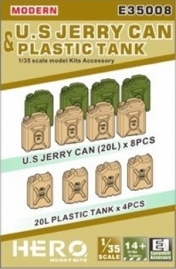 1/35 現用米軍ジェリー缶とプラスチックタンク (12個)