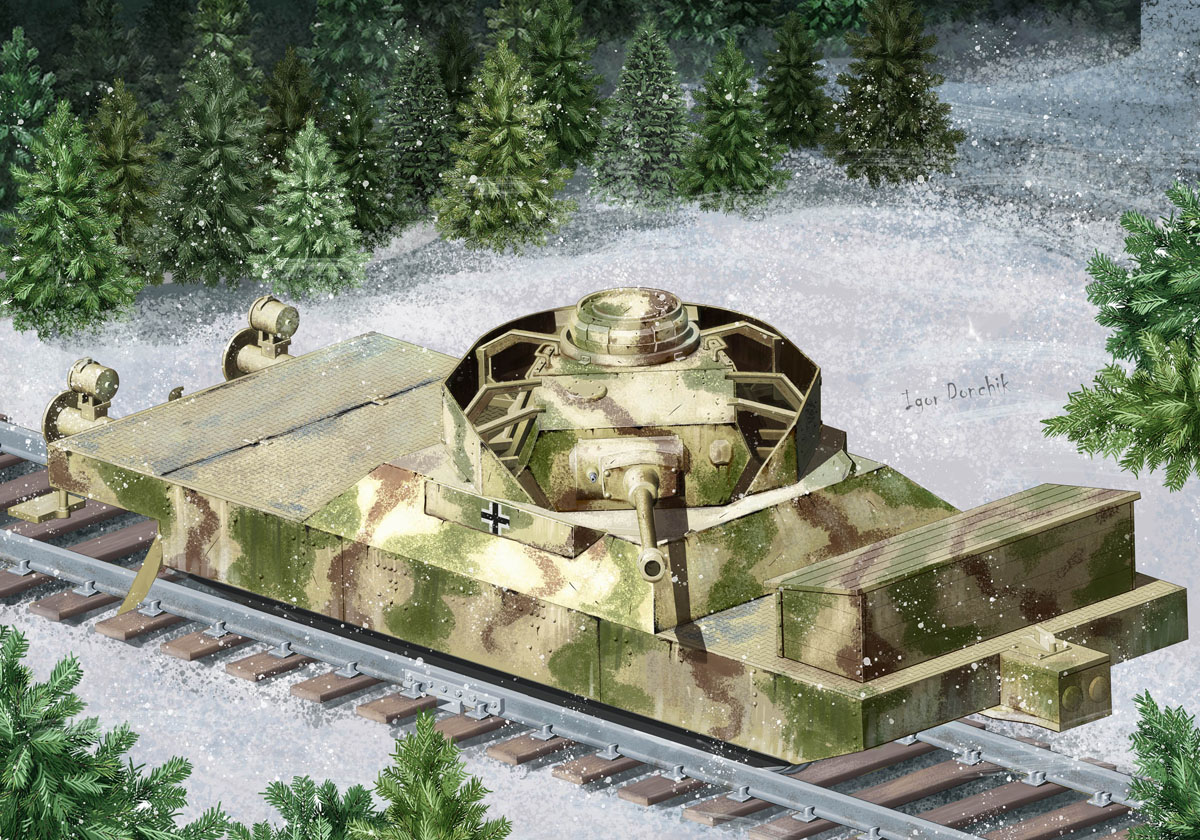 【予約する】　1/72　ドイツ 装甲列車 編成BP-44/砲車